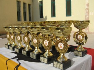 Presentation of trophies to Form 4 Football League Champions & Runners-up 30th May 2012